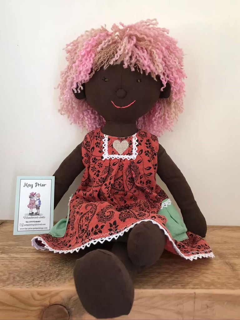 Hand made cloth doll by Kay Prior